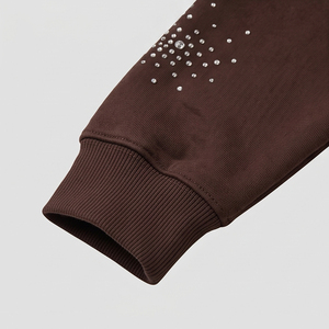 Fabricantes de Ropa para Hombre, Sudadera con Pedrería Hecha a Medida, Sudadera con Pedrería de Alta Calidad, 100% Algodón Sólido - Product Image 6