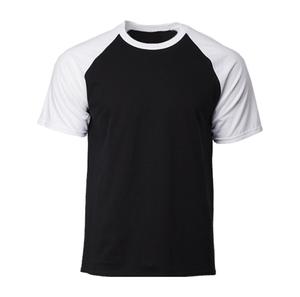 Trendy Unisex Pure Cotton Short-Sleeve <b>T</b>-<b>Shirt</b> Custom Design <b>Raglan</b> Sleeves Contrast Colour Any Fit Any Size - Product Image 6