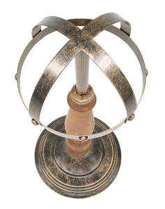 Esfera Armilar Vintage, Adorno Decorativo de Escritorio, Globo Terráqueo de Metal Antiguo con Base de Madera, Decoración Náutica y Astronómica para el Hogar u Oficina - Product Image 5