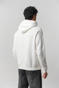 Sudadera con Capucha para Hombre, Blanca, de Algodón French Terry, con Bolsillo Frontal, Estampado de Dibujos Animados, Estilo Casual para Otoño, Corte Regular, con Función Térmica, 370g - Product Image 2
