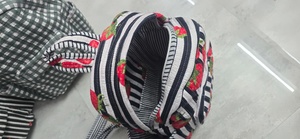 Le Souvenirs Strawberry Print Cotton Tactical <b>Backpack</b> Organic Cotton Lining Lightweight 10kg Capacity Multiple Pockets Zipper - Product Image 3