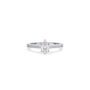 Bijoux REYES - Nouveautés - Bague de fiançailles et de mariage en argent sterling 925 avec moissanite certifiée GRA - Cadeau pour femme - Product Image 2