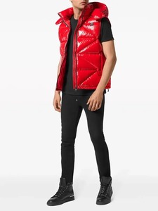 เสื้อกั๊กบุนวมลายโลโก้รูปหกเหลี่ยม - Product Image 2