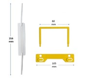 Mejor Sujetador de Papel Autoadhesivo en Forma de U de Plástico Mediclip 70/80mm Multicolor para Almacenamiento de Archivos Médicos, Fácil de Agregar y Retirar Páginas