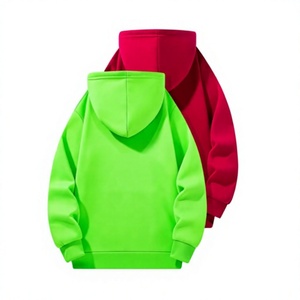 Color Block Winter Lined Boys Hoodie Pullover Sweatshirt Eco-Friendly Breathable Long Sleeve Fleece Polyester/Cotton Casual Wear - Product Image 2