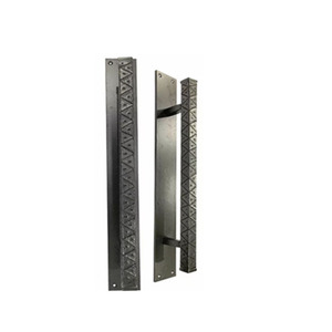 Modern Cast Iron Bedroom <b>Door</b> <b>Pull</b> <b>Handle</b> with Black Finish Durable Rustic Hardware - Product Image 1