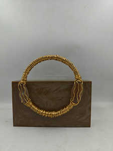 Sac à main de soirée en résine pour femmes, pour les fêtes et les mariages, collection de pochettes de mariée en provenance d'Inde, pochettes en marbre - Product Image 2