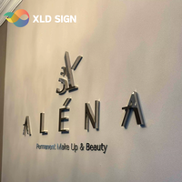 Letrero Publicitario Personalizado de Metal y Acrílico de Alta Calidad para Oficina Interior o Salón de Estética