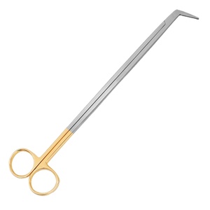 กรรไกร TC Debaky สแตนเลสสตีล ขอบเรียบ ด้ามจับเคลือบเงินและทอง - Product Image 1