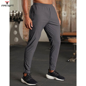 Pantalon de jogging droit léger décontracté taille mi-haute pour homme, idéal pour l'entraînement en extérieur et le fitness - Product Image 3