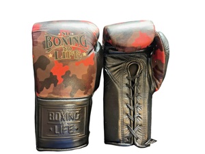 ถุงมือชกมวยหนังแท้พรีเมียมสไตล์เม็กซิกัน รุ่น No Boxing No Life ลายพราง ระบายอากาศได้ดี สำหรับผู้ใหญ่ ใช้ฝึกซ้อมและต่อยมวย - Product Image 6