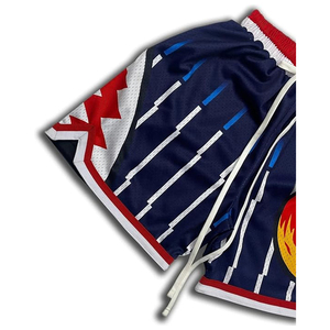 Custom Design Men's Basketball Sports Double-<b>Layer</b> Heavyweight Mesh Shorts Elastic Waist Full Sublimation Print XXL Size Made - Product Image 3