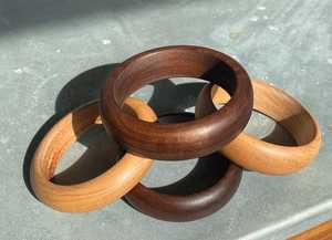 Brazalete de Madera Vintage Hecho a Mano, Adorno para la Muñeca, Joyería de Diseño Étnico, Regalo Casual de Moda para Chicas, Floral/Geométrico - Product Image 3