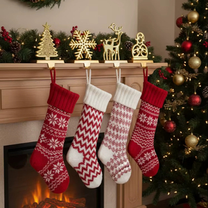 Porte-chaussettes en métal pour Noël, vente chaude, pour la décoration des fêtes et des saisons, et chaussettes décoratives - Product Image 1