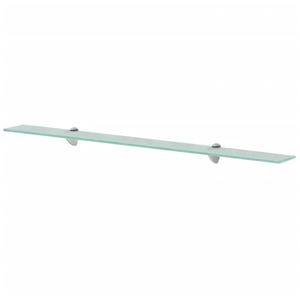 กระจกนิรภัยใส 39.4x7.9 นิ้ว สำหรับชั้นวางติดผนังแบบลอย - Product Image 1