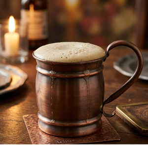 Vaso Moderno para Moscow Mule de Cobre Martillado, Tapa Hermética, Aislamiento al Vacío Elegante, Apto para Alimentos, Regalo para Fiestas de Cócteles - Product Image 2