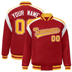 Vestes de baseball varsity coupe-vent écologiques personnalisables de haute qualité, directement de l'usine, pour la saison hivernale, vestes décontractées pour hommes - Product Image 4