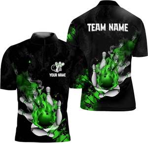 Custom Made Sublimated <b>Bowling</b> Polo Shirts Cheap <b>Bowling</b> Jersey - Product Image 4