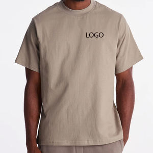 Camiseta de algodón 100% de alto gramaje, corte holgado, estilo vintage desgastado, color liso / Diseño de logotipo personalizado para compradores al por mayor, ajuste casual y moderno - Product Image 1