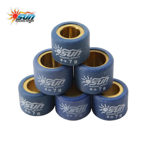 ลูกกลิ้งปรับความเร็ว SUN RACING MIO 100 7G ขนาด 15x12 มม. แกนทองเหลือง สำหรับปรับแต่งระบบส่งกำลังแบบ Quick Rev Drive จำนวน 6 ชิ้น - Product Image 3