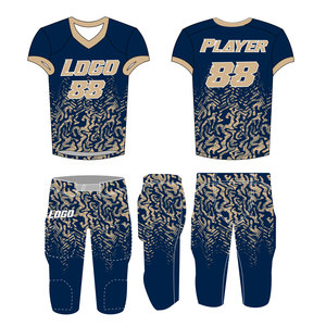 Dernier design d'uniforme de football américain, nouveau style, uniforme de football américain pour jeunes, prix de gros - Product Image 3
