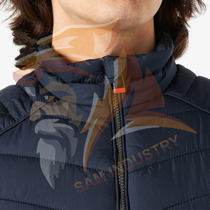 Nouvelle arrivée, veste d'hiver pour homme, coupe-vent, veste matelassée décontractée, coupe-vent, col montant, sans manches - Product Image 3