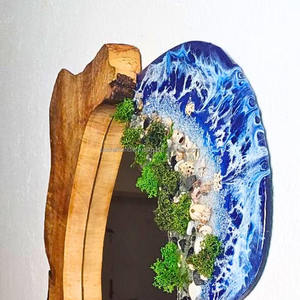 High Demanded Modern Natural Resin <b>Wall</b> <b>Mirror</b> for Bedroom <b>Vanity</b> or Entryway Hall Use Available at Factory Price From India - Product Image 2