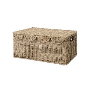 Organisateur décoratif rectangulaire avec poignées, ensemble 2 de panier de rangement, panier de conteneurs, panier de rangement à linge en gros - Product Image 2