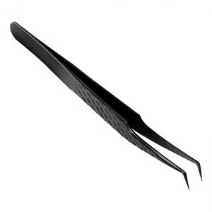 Ensemble de pinces à cils chirurgicales Morje à motifs roses, pointes lisses/dentelées/crêpées, longueur 10 mm, outils de précision en acier inoxydable, boîte - Product Image 2