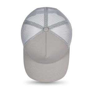 Gorra Trucker Gris de 6 Paneles, Unisex, Casual, de Color Sólido, con Malla, Cierre Trasero Ajustable - Product Image 2