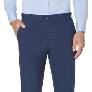 Pantalon habillé droit et confortable pour homme, 100 % coton, léger, prix abordable, style décontracté, effet délavé - Product Image 5