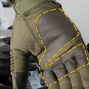 Guantes de Motocicleta para Hombre, de Cuero, Antideslizantes, Transpirables, Duraderos, Equipo de Protección - Product Image 3