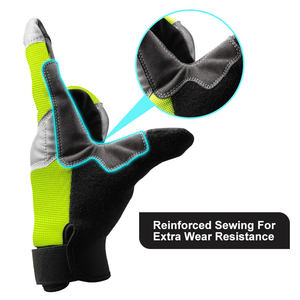 Fabricants directs d'usine, gants de travail en cuir de qualité supérieure, couleurs et designs demandés par les clients, gants de travail en cuir résistants. - Product Image 6