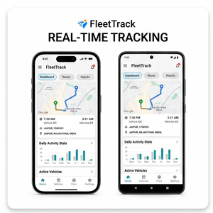 Application de gestion de flotte Royalcraft – Suivi des véhicules, surveillance GPS, gestion du carburant et rapports des conducteurs ios/android - Product Image 1
