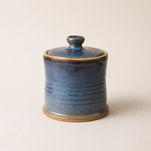 Glazed Ceramic Canister Set Artisan <b>Lid</b> Design Airtight Food Storage Jars Moisture Resistant Kitchen Organizer Premium <b>Decor</b> - Product Image 5