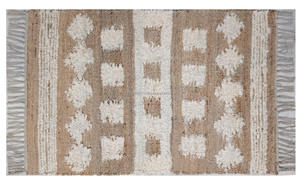 Alfombra de piel de yute Natural a precio de fábrica, alfombras tejidas hechas a mano geométricas bohemias ecológicas para sala de estar - Product Image 5