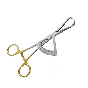 Calibre de cartographie osseuse pour implants dentaires avec poignées dorées, en acier inoxydable de qualité allemande, pour chirurgie buccale de précision - Product Image 3