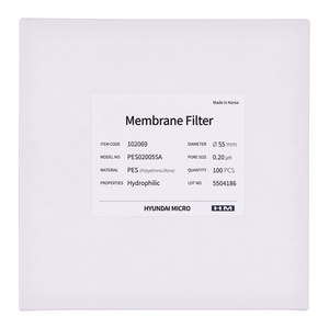 Filtro de Membrana Micro PES Hyundai de 0.20 m 55 mm para Filtración de Líquidos Acuosos - Product Image 2