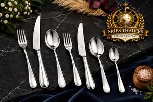 Ensemble de couverts en acier inoxydable avec manche martelé doré, couteaux, fourchettes, cuillères, vaisselle de table, restaurant, hôtel - Product Image 6