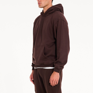 Sudadera con Capucha de Primera Calidad para Hombre, Color Marrón, Corte Regular, con Bolsillo, Tejido Suave y Cómodo, Personalizable con Logotipo al por Mayor - Product Image 3
