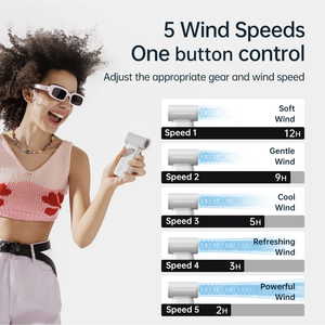 Ventilador de Mano Jisulife Life 9 Rosa 5000 mAh - Product Image 5