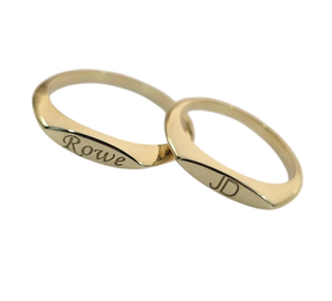 Bague signet ovale personnalisée avec nom, en argent 925, délicate, gravée, classique, pour mariage, cadeau pour la fête des mères/anniversaire - Product Image 1