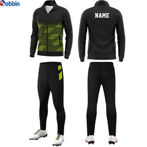 Conjunto Deportivo de Invierno para Hombre, Color Negro, con Cierre, Estilo Deportivo, Ropa Deportiva, Traje de Fútbol, Informal, para Otoño, Transpirable, de Longitud Completa - Product Image 3
