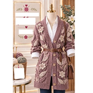 Suéteres 100% acrílico o algodón, calibre 12, para mujer, los más modernos, informales, para la temporada de invierno, proveedor de Bangladesh. - Product Image 1
