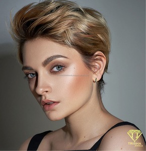 Pendientes de Plata de Ley 925 con Diamantes de Moissanita, Joyería de Lujo Brillante para Mujer, Venta al por Mayor y al Detal - Product Image 3