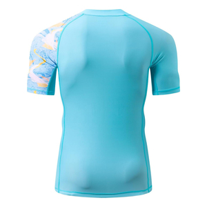 เสื้อรัดกล้ามเนื้อผู้ชายแบบพรีเมียม แขนครึ่งตัว ระบายอากาศได้ดี เหมาะสำหรับออกกำลังกาย ผลิตโดยผู้ผลิตมืออาชีพ - Product Image 4