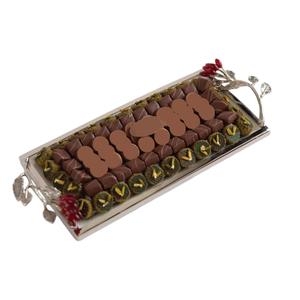 Plateau de service décoratif pour chocolats, design classique, qualité supérieure, métal doré, aluminium, pour la maison et l'hôtellerie - Product Image 4