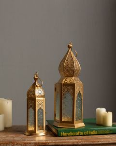 Wholesale Powder Coating Garden Decorative <b>Moroccan</b> <b>Lanterns</b> With Colorful GlassHandmade Metal Moroccane <b>Lantern</b> for wedding - Product Image 5
