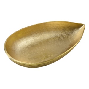 Cadeaux de retour, qualité de classe mondiale, fabricant et grossiste de récipients décoratifs en bois doré en forme de Diya pour servir des fruits secs - Product Image 4