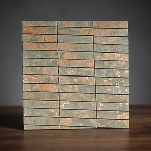 Peel and Stick Luxury Glass Mosaic Backsplash Porcelain Wall Tiles for Home Decoration Mosaic Ceramic Wall <b>Mirror</b> Tiles 10x10mm - Product Image 6